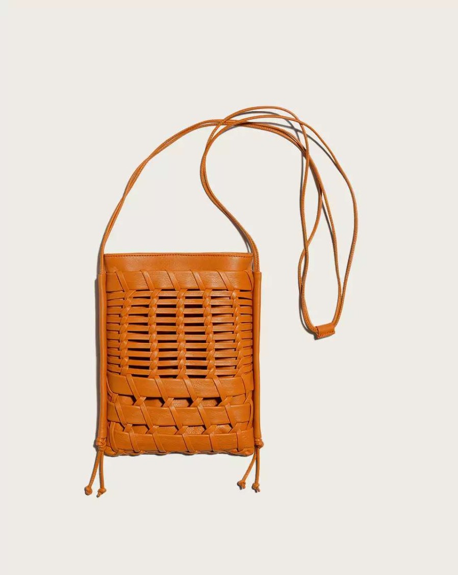 Home & Accessories * | Veronica Beard Trena Crossbody Bag Orange