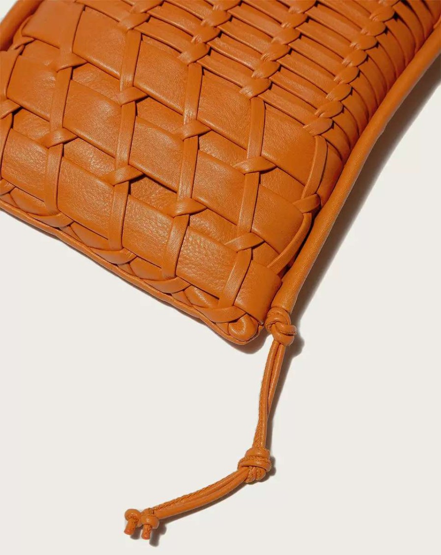 Home & Accessories * | Veronica Beard Trena Crossbody Bag Orange