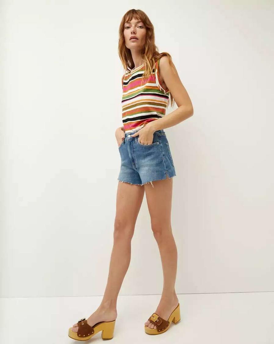 Clothing * | Veronica Beard Timmi Denim Short Sierra