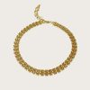 Home & Accessories * | Veronica Beard Watch Band Necklace Gold