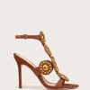 Shoes * | Veronica Beard Amber Embellished Sandals Hazelwood