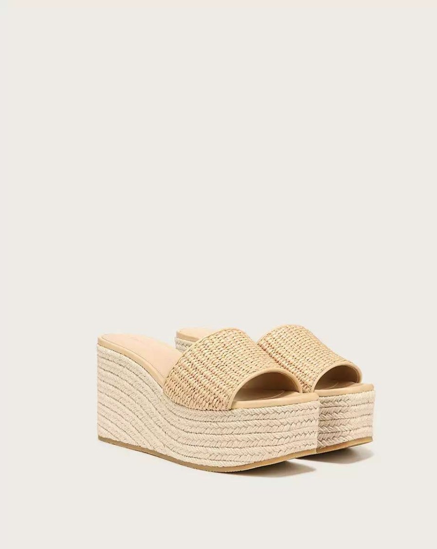 Shoes * | Veronica Beard Gable Espadrille Sandal Beige