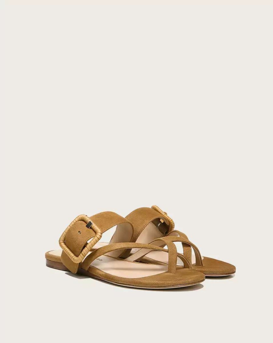 Shoes * | Veronica Beard Salva Crisscross Suede Sandal