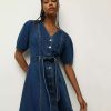 Clothing * | Veronica Beard Mauli Denim Dress Cornflower