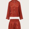 Home & Accessories * | Veronica Beard Ruthie Corey Pj Set Red