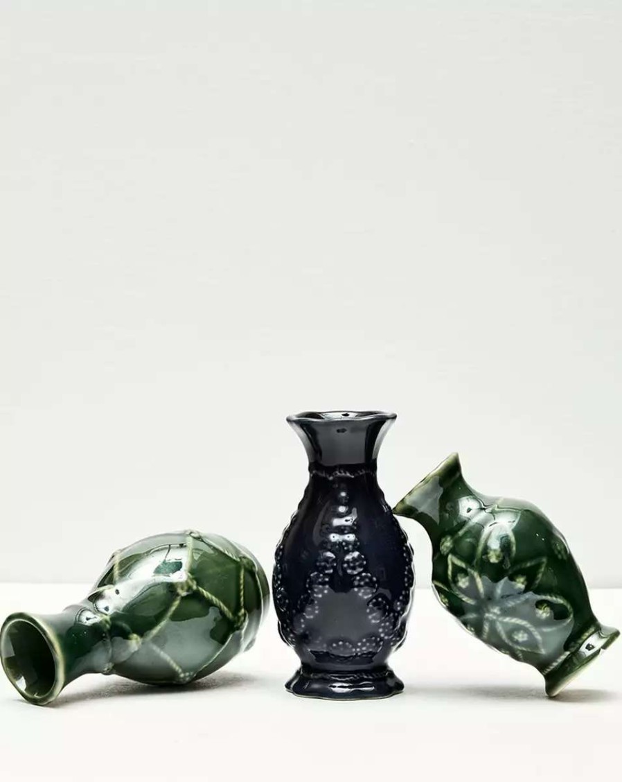 Home & Accessories * | Veronica Beard Jardins Du Monde Mini Vase Trio Green