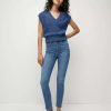 Clothing * | Veronica Beard Debbie Skinny-Ankle Jean Sierra