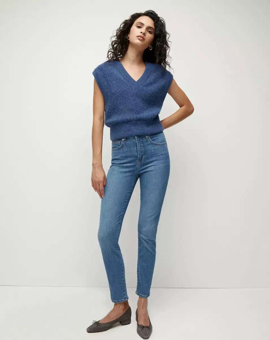 Clothing * | Veronica Beard Debbie Skinny-Ankle Jean Sierra