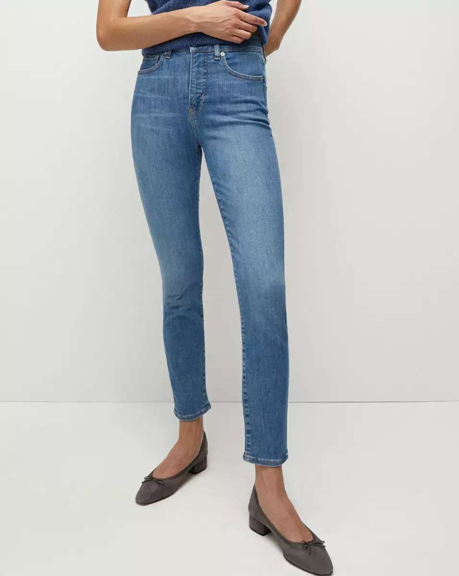 Clothing * | Veronica Beard Debbie Skinny-Ankle Jean Sierra