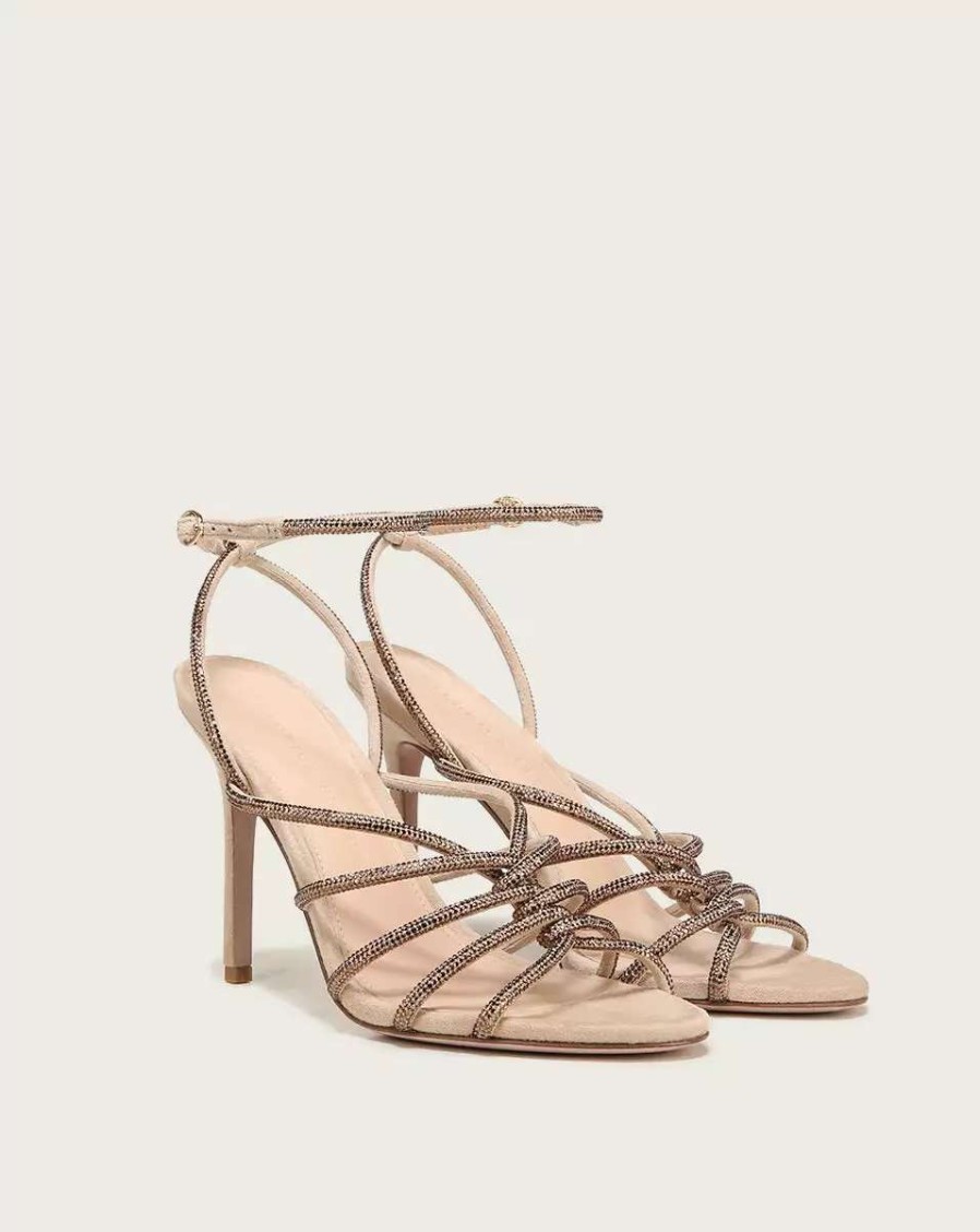 Shoes * | Veronica Beard Aneesha Stiletto-Heel Al Sand