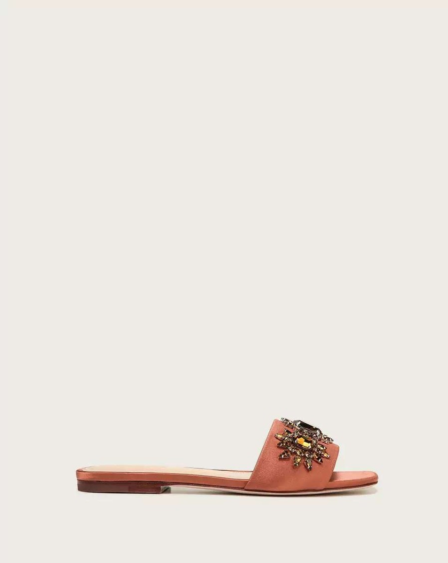 Shoes * | Veronica Beard Maggie Embellished Flat Sandal