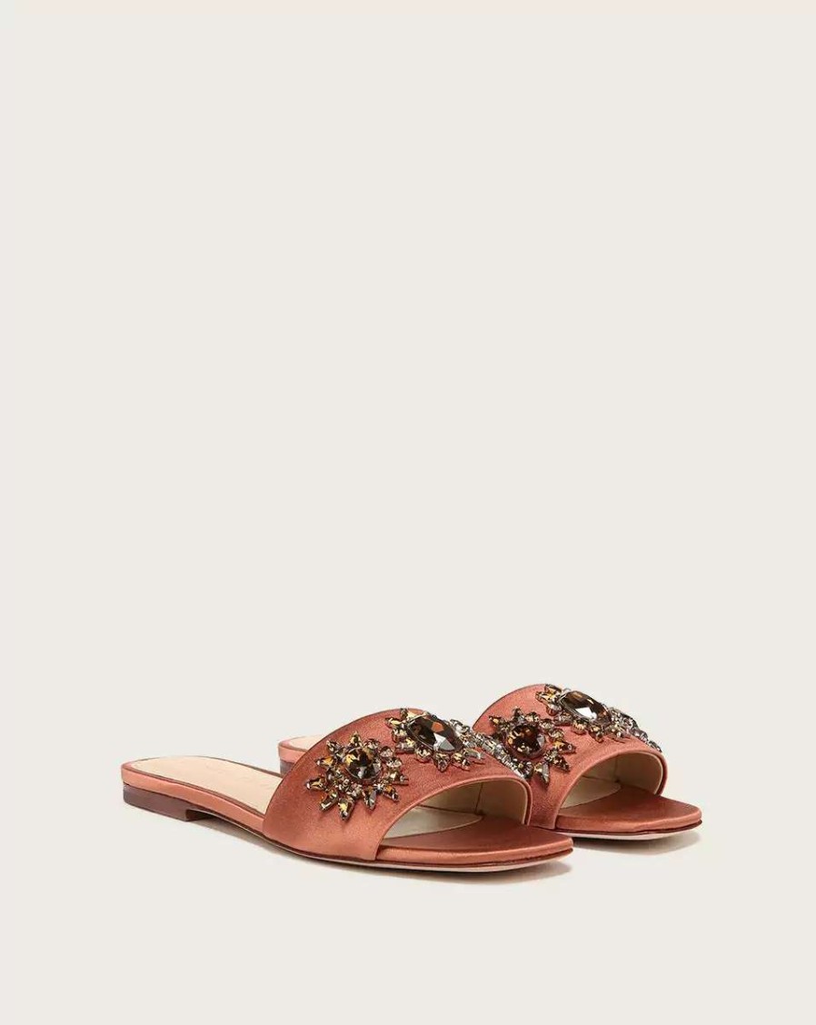 Shoes * | Veronica Beard Maggie Embellished Flat Sandal