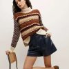 Clothing * | Veronica Beard Clary Alpaca-Blend Sweater Multi