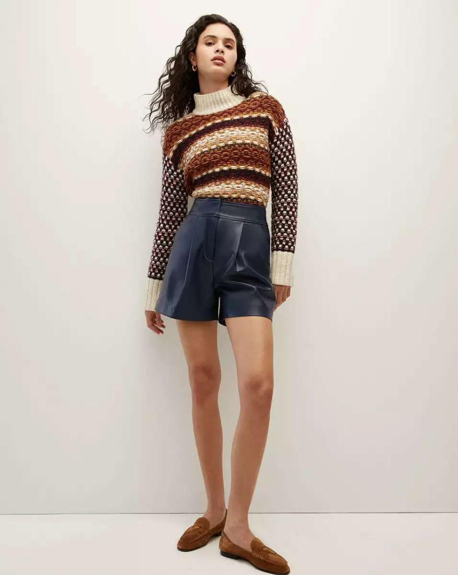 Clothing * | Veronica Beard Clary Alpaca-Blend Sweater Multi