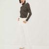 Clothing * | Veronica Beard Giselle Skinny-Flare Jean White