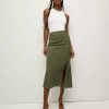 Clothing * | Veronica Beard Franconia Silk Jacquard Skirt