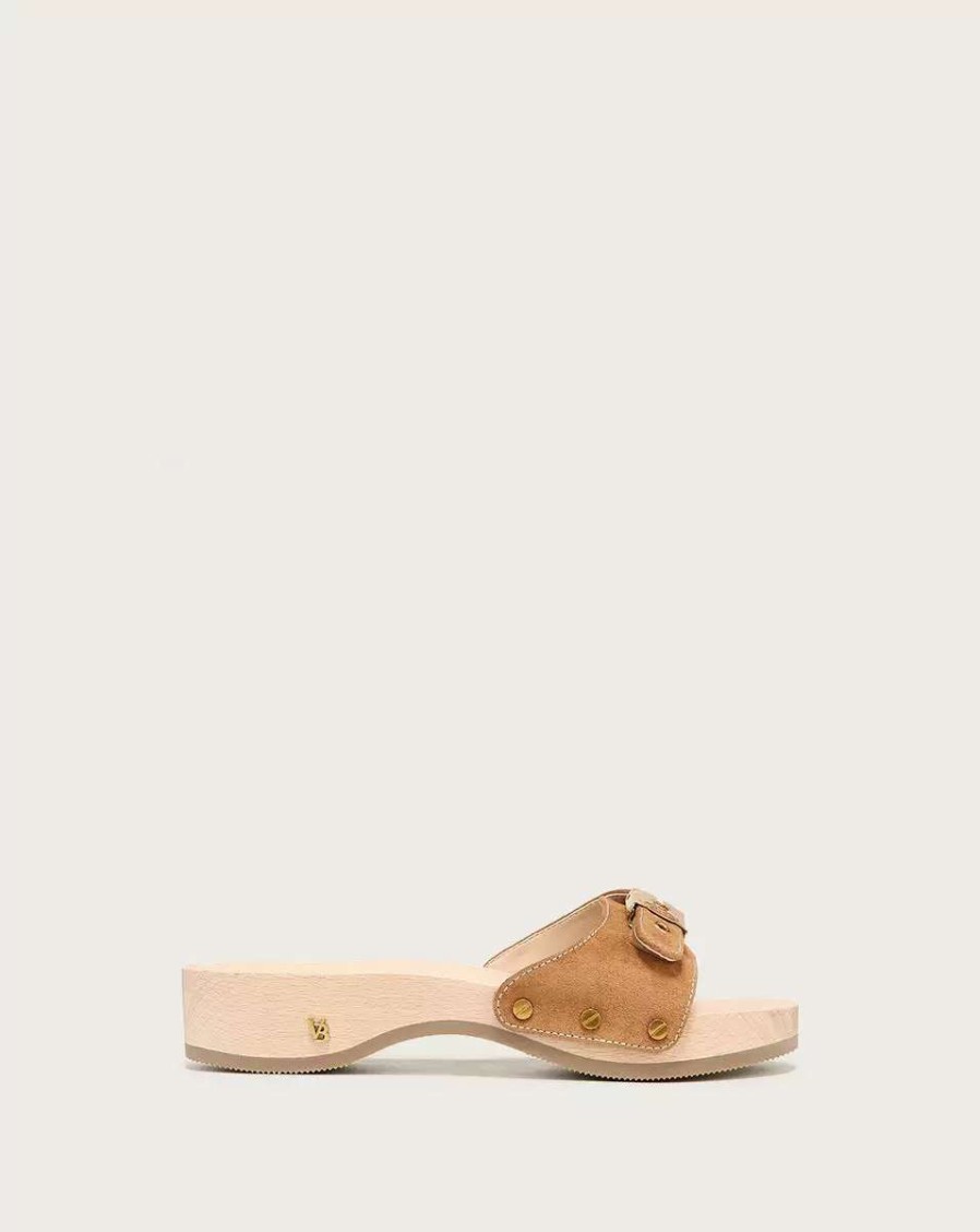 Shoes * | Veronica Beard Original Suede Slide Sandal Hazel Multi