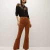 Clothing * | Veronica Beard Carson Kick-Flare Jean | Corduroy Camel