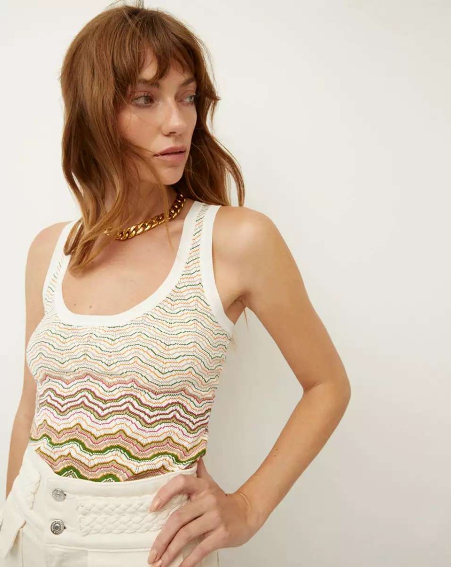 Clothing * | Veronica Beard Nabella Knit Tank Multi