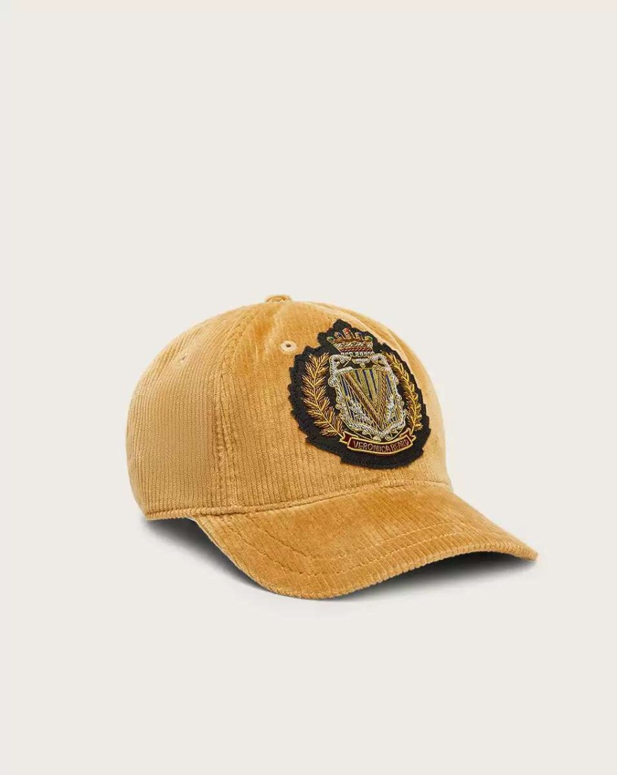 Home & Accessories * | Veronica Beard Corduroy Baseball Cap Khaki