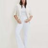 Clothing * | Veronica Beard Beverly Skinny-Flare Jean | Extended White