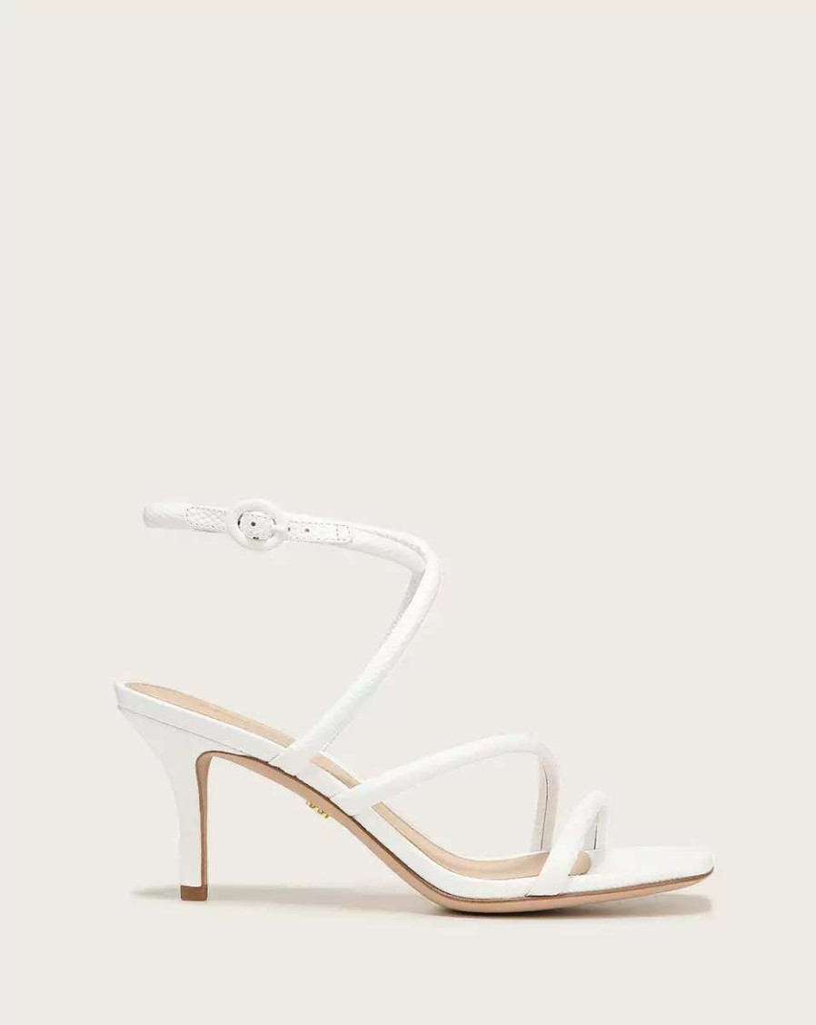 Shoes * | Veronica Beard Mariel Strappy Sandals White