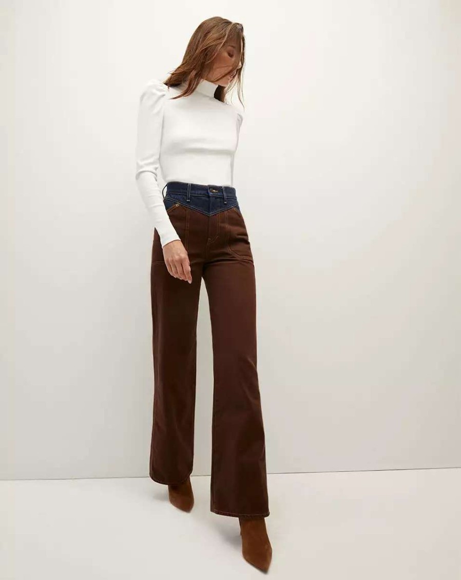 Clothing * | Veronica Beard Cedar Turtleneck White