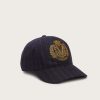 Home & Accessories * | Veronica Beard Pinstriped Wool Baseball Cap Navy Multi